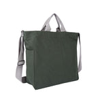 Sangra Women's Canvas Tote Handbag - Versatile Casual Shoulder & Crossbody Work Sling Bag (Dark Olive)