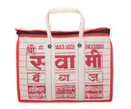 Goodluck Cotton Canvas Grocery Shopping Bag Extra Large Heavy Duty Handcrafted Multipurpose Bag for Grocery Milk Vegetable Storage ((12 X 7 X 16)