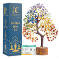 HindCraft Seven Chakra Tree of Life | Decorative Artificial Crystal Tree for Home & Office | Feng Shui Prosperity Tree for Living Room & Hall | Gift for Men & Women – Housewarming & Anniversary