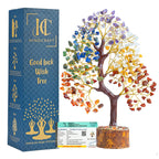 HindCraft Seven Chakra Tree of Life | Decorative Artificial Crystal Tree for Home & Office | Feng Shui Prosperity Tree for Living Room & Hall | Gift for Men & Women – Housewarming & Anniversary