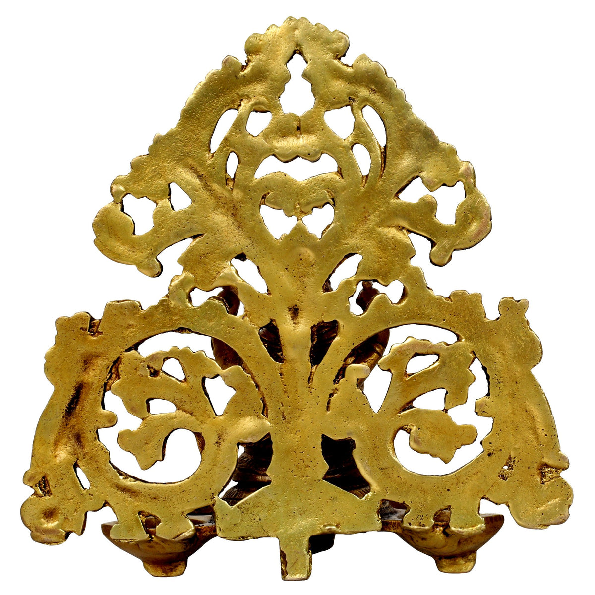 Svarup Brass Ganesh Diya with 6 Slots: Ideal for Aarti, Puja Room, Wall Hanging, Home Decor, Gift, Deepak, Oil Lamp, Showpiece, Feng Shui, and Diwali