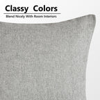 Yellow Weaves Jute Texture Cushion Covers, 16 X 16 Inches, Grey, 1 Piece-250 TC