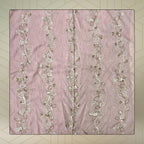 FAHABO Scarf for Women Stylish Pleated Viscose Cotton with Embroidery and Tassels | Hijab Scarf | Stole | Soft, Lightweight, and Latest Scarves | 72 x 33 Inches (Lilac Purple)