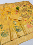 RATNAVALI Paithani Silk Saree | Kanjivaram Silk Saree |Banarasi Saree Premium Collection R136-05