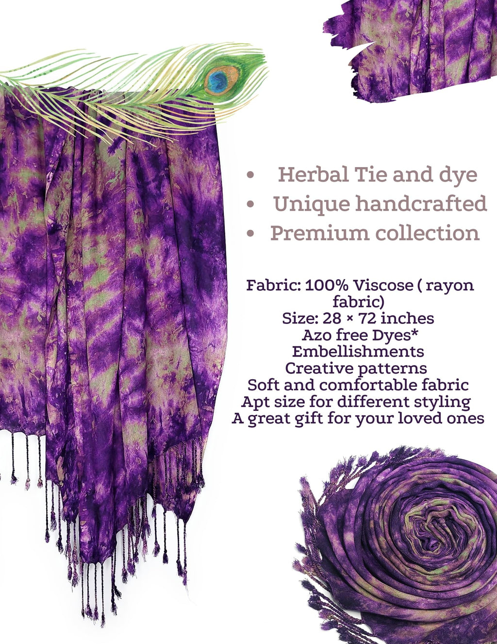 Chandwasia scarves, Viscose Rayon Fabric stole & Shawl || Scarf STOLE for Girls/Ladies/Women/Men for Summer & Winters_STOLE_Sep_05_D5