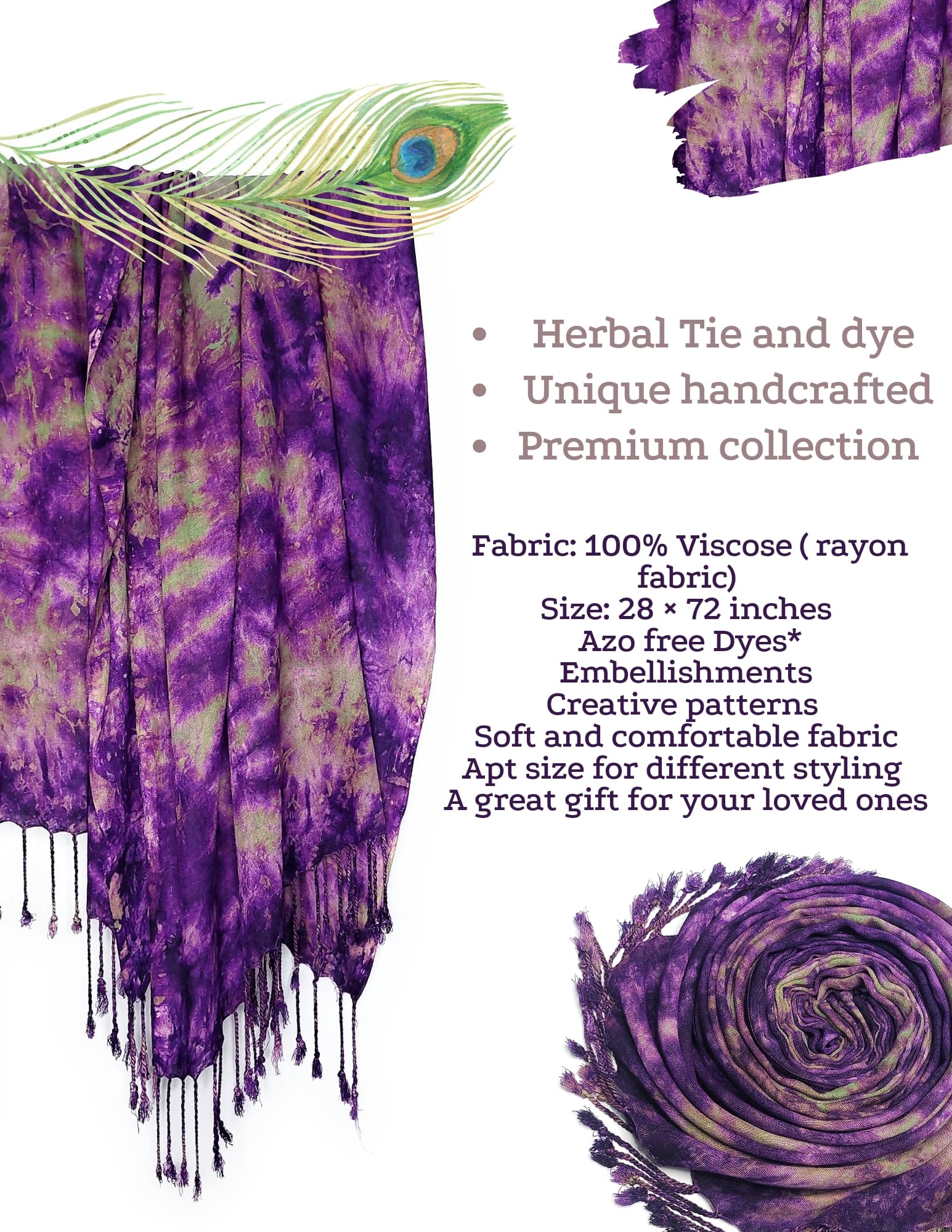 Chandwasia scarves, Viscose Rayon Fabric stole & Shawl || Scarf STOLE for Girls/Ladies/Women/Men for Summer & Winters_STOLE_Sep_05_D5