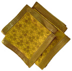 Rumala Sahib Yellow Printed Flowers with gota (4 PEC.)