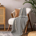 SASHAA WORLD Black Diamond Patterned Cotton Throw | Throw for Living Room, Sofa, Bed, Chair, Picnic & Used for Gift | 180X200 Cm Kafalo