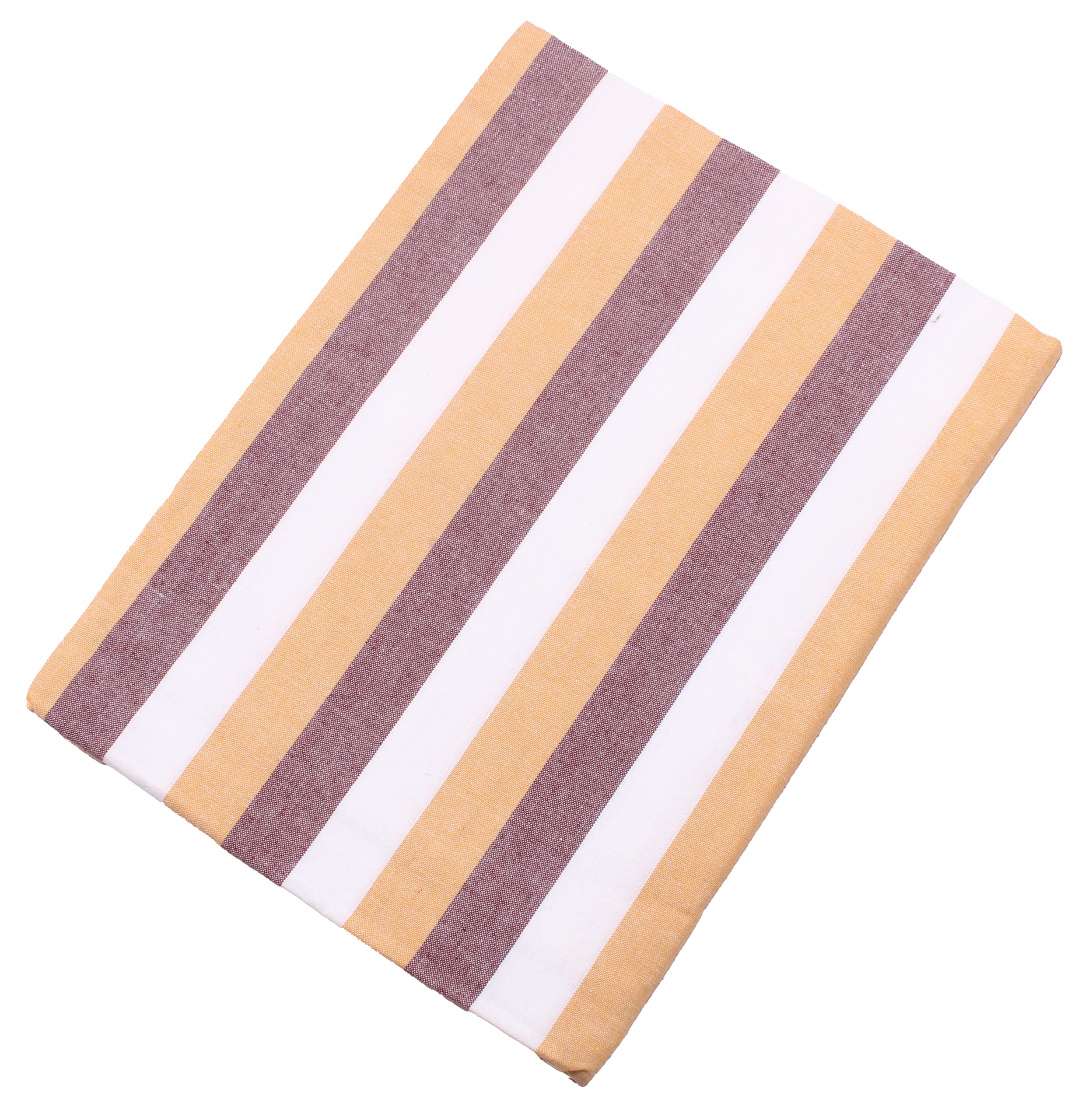 THARUNSHA ELITE Single Size Light Weight Pure Cotton Blanket for Daily Use/Soft Bedsheet/Top Sheet/Throw Blanket Set of1 Maroon Yellow White-200 TC Kafalo