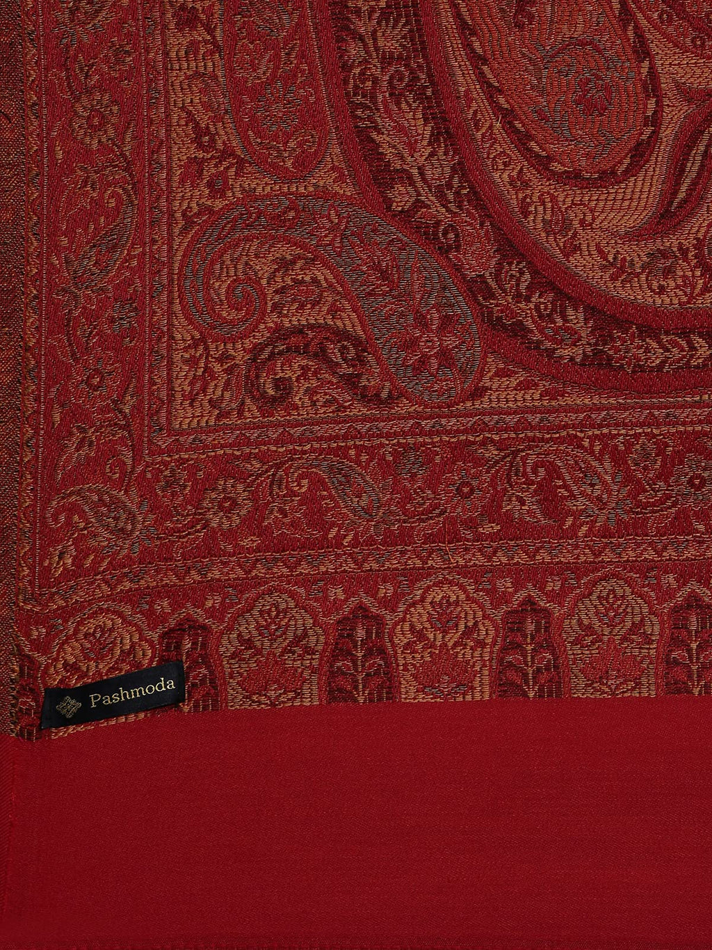 Pashmoda Women Shahnaz Antique Jamawar Shawl (Size: 101 X 203 CM)