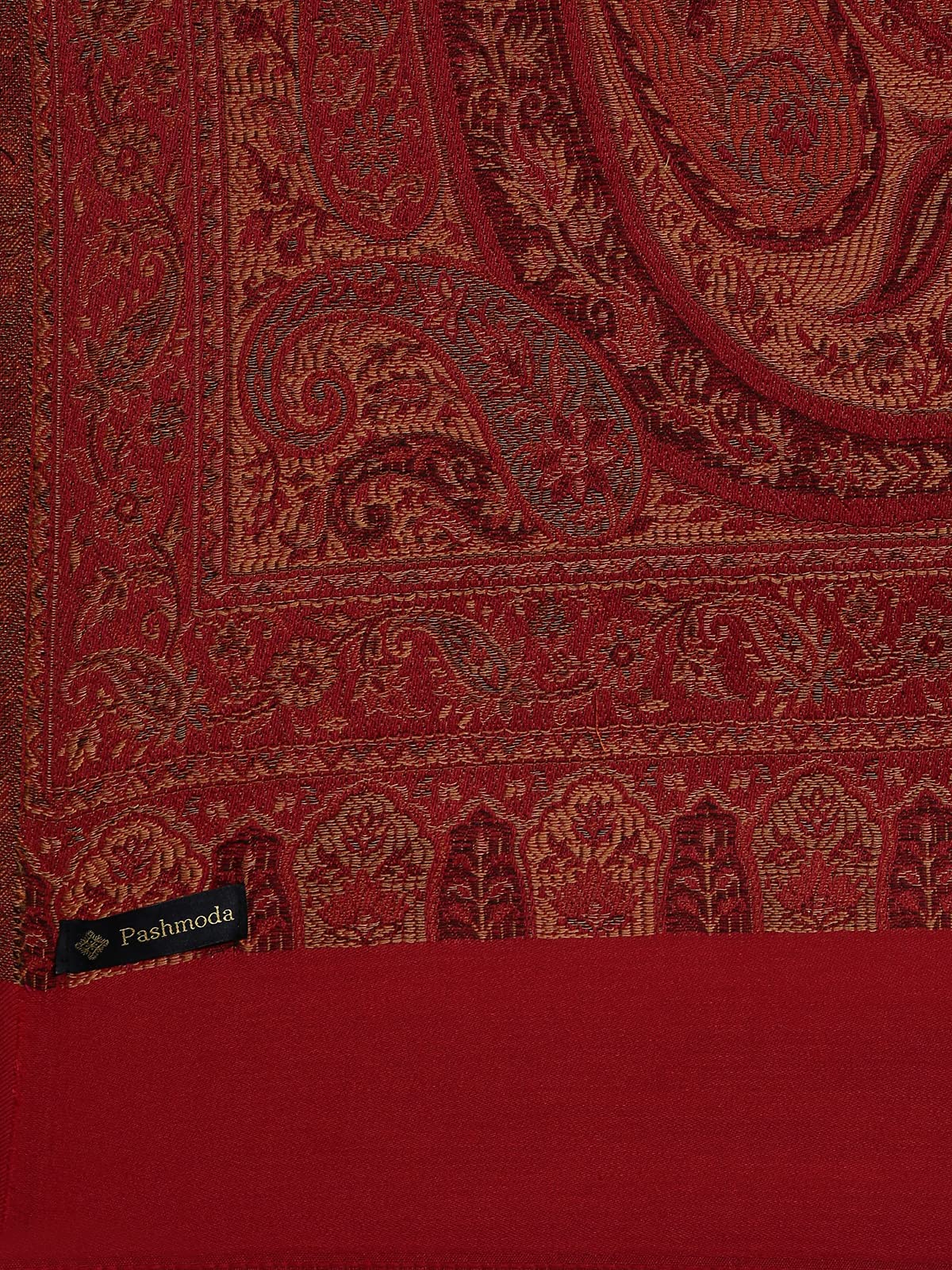 Pashmoda Women Shahnaz Antique Jamawar Shawl (Size: 101 X 203 CM)