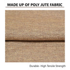 Yellow Weaves Jute Texture Cushion Covers, 12 X 12 Inches, Beige, 1 Piece, 250 TC