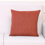 Yellow Weaves Jute Texture Cushion Covers, 16 X 16 Inches, Orange, 1 Piece