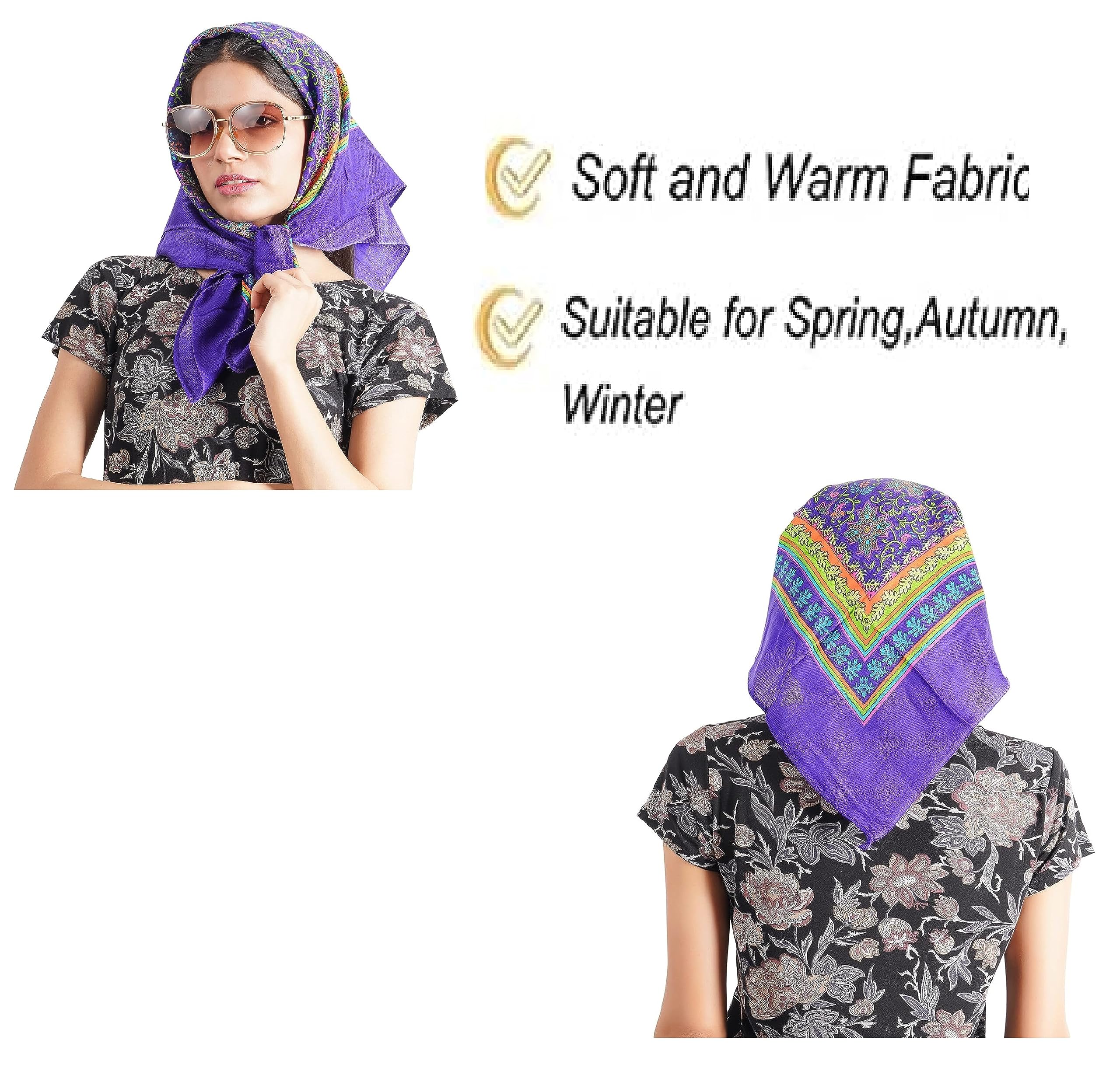 CHACKO Wool Women's Cold Weather Scarves & Wraps_Pack Of 1,Blue