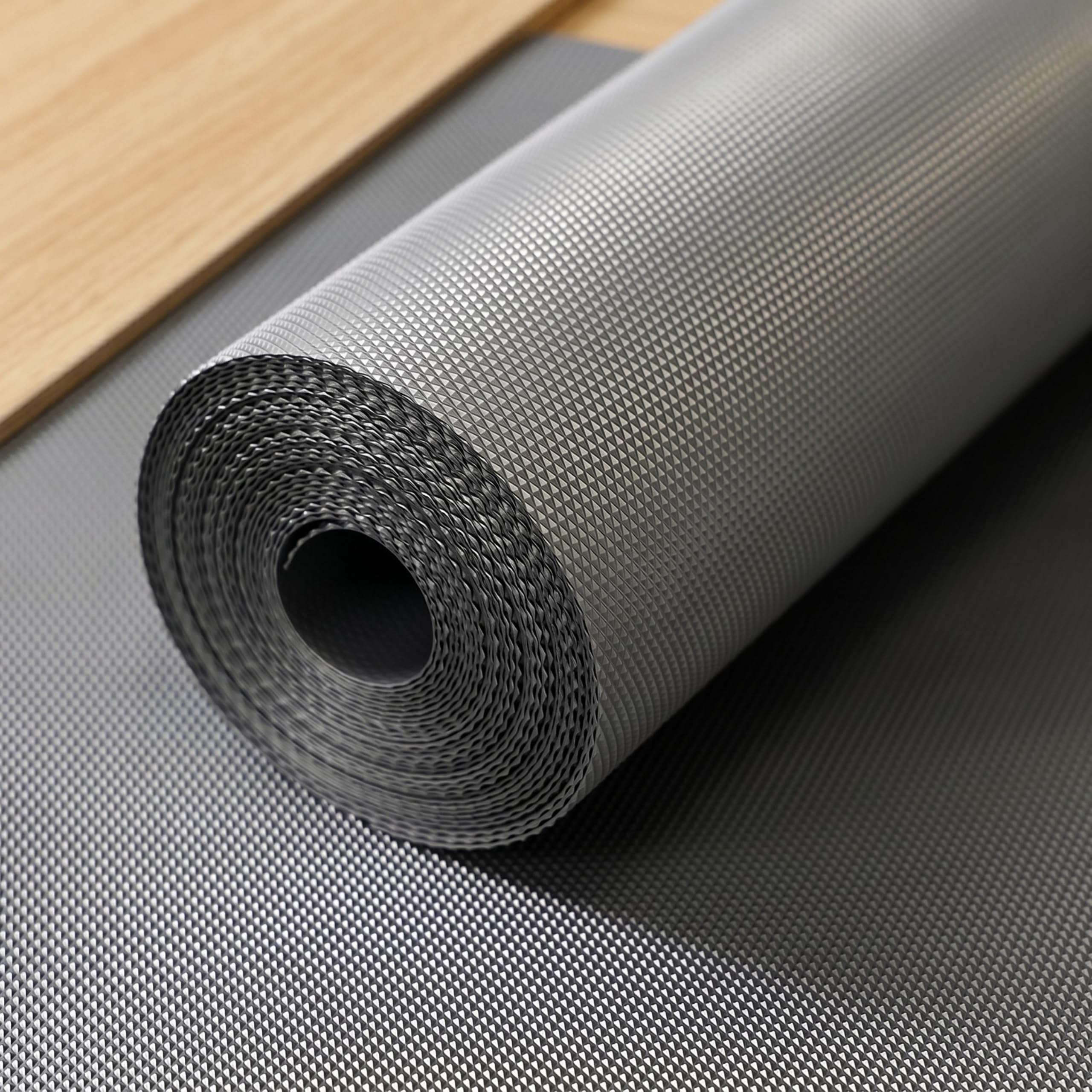 EASYHOME Premium EVA Anti-Slip Fridge Mat & Shelf Liner, Grey Diamond Kafalo