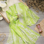 CrossKulture Light Green Cotton Scarf for Women | Lightweight & Long | Stole for Women - Stylish Tie-Dye Design | Neck Scarf, Hair Scarf, & Head Scarf for Women & Girls | All Season Accessory