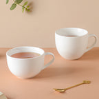 Riona Ceramic Tea Cup White Nestasia