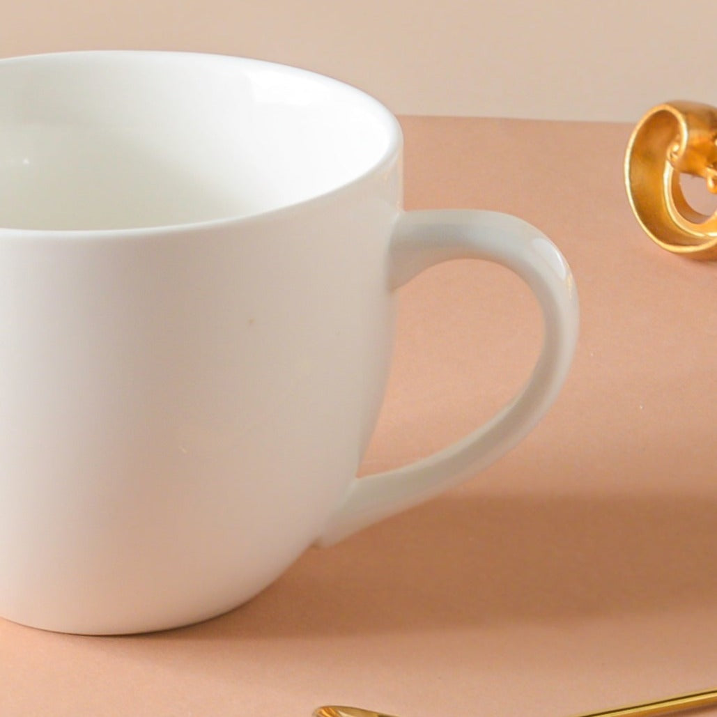 Riona Ceramic Tea Cup White Nestasia