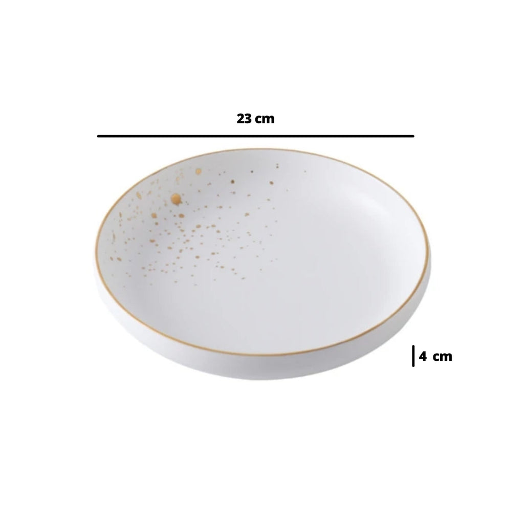 Cara White Pasta Plate Nestasia