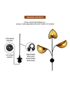 Handmade Rattan Wall Lamp for Bedroom and Study Room