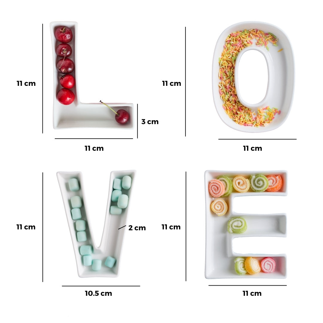 Alphabet Plates Set Nestasia
