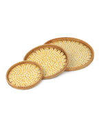 Rattan Decorative Tray for Serving, Gifting, and Home Display