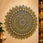 Brass Handcrafted Mandala Wall Hanging Decor Vedansh Craft