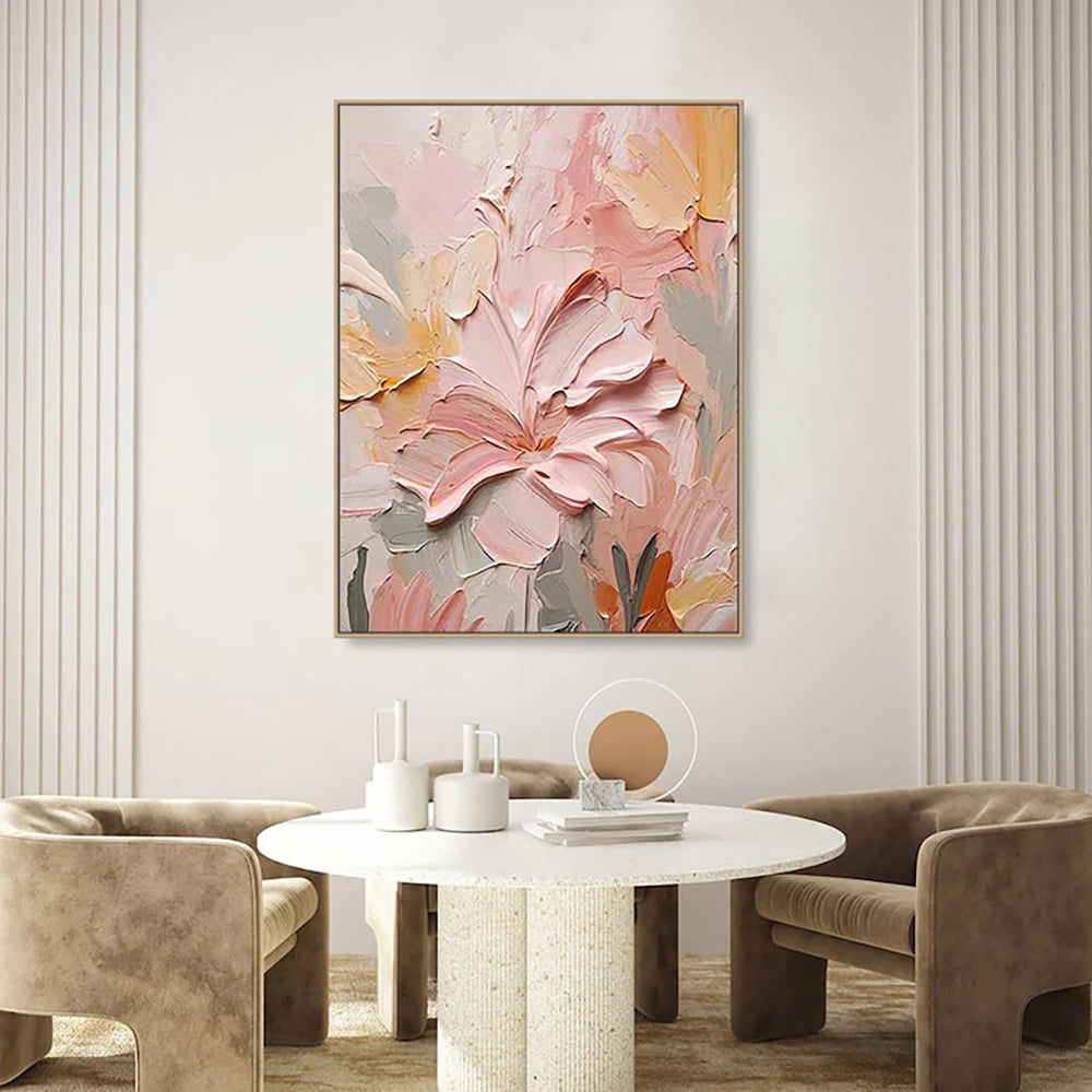 Handmade Oil Painting Canvas Wall Art Decoration 3D Texture Thick Oil Flowers Modern Abstract For Home Room Decor kafalo