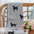Grey Knitted Blanket Nestasia