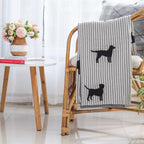 Grey Knitted Blanket Nestasia
