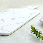 Marble Serving Platter White Nestasia