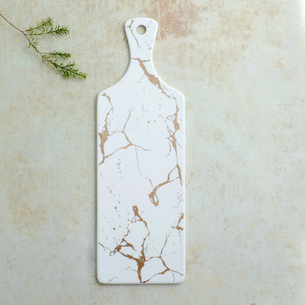 Marble Serving Platter White Nestasia
