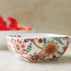 Floral Bowl with Handle Nestasia