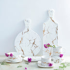 Marble Serving Platter White Nestasia