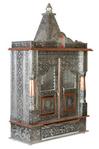 Brilliant Home Designs Aluminium and Copper Oxidized Home Temple Size- L-15 B-7 with Dome