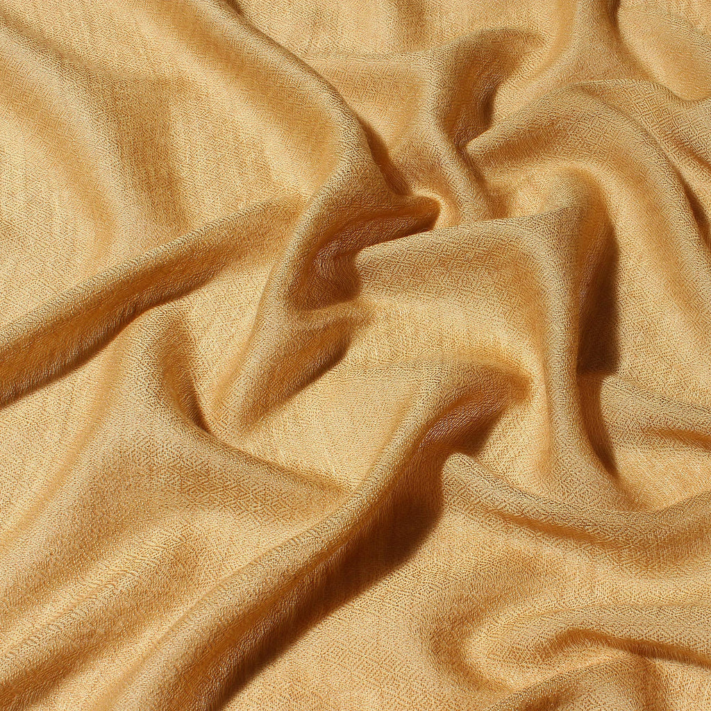 MUFFLY Fine Blended Ultra Soft & Warm Wool Silk Unisex Pashmina Shawl, Stole & Wrap with Hanger (Mustard)
