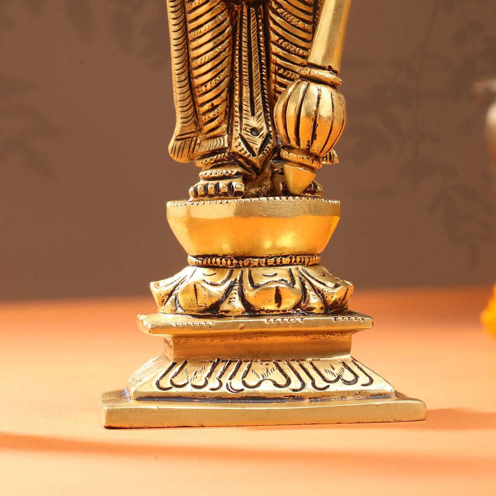 Brass Standing Vishnu Lakshmi Set (10.5 Inch) Vedansh Craft
