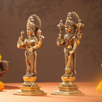 Brass Standing Vishnu Lakshmi Set (10.5 Inch) Vedansh Craft