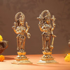 Brass Standing Vishnu Lakshmi Set (10.5 Inch) Vedansh Craft