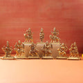 Brass Navdurga Idols Set (4.8 Inch) Vedansh Craft