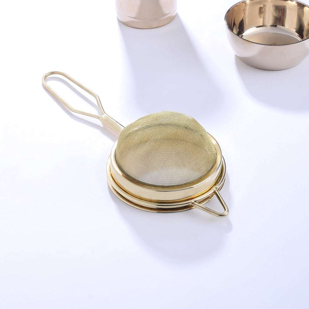 Brass Tea Strainer with Handle (9.5 Inch) Vedansh Craft