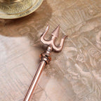 Copper Trishul | Handcrafted Symbol of Lord Shiva for Home & Temple Vedansh Craft