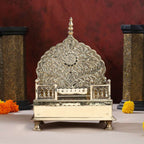 Handcrafted Brass Singhasan with Dome for Laddu Gopal Vedansh Craft