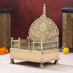 Handcrafted Brass Singhasan with Dome for Laddu Gopal Vedansh Craft