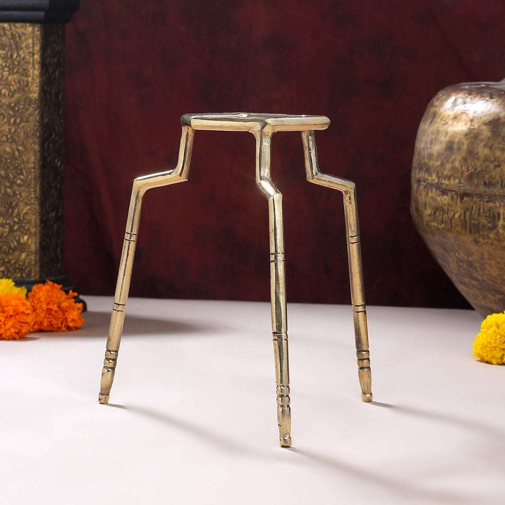 Brass Tipai Stand for Pooja & Decor Vedansh Craft