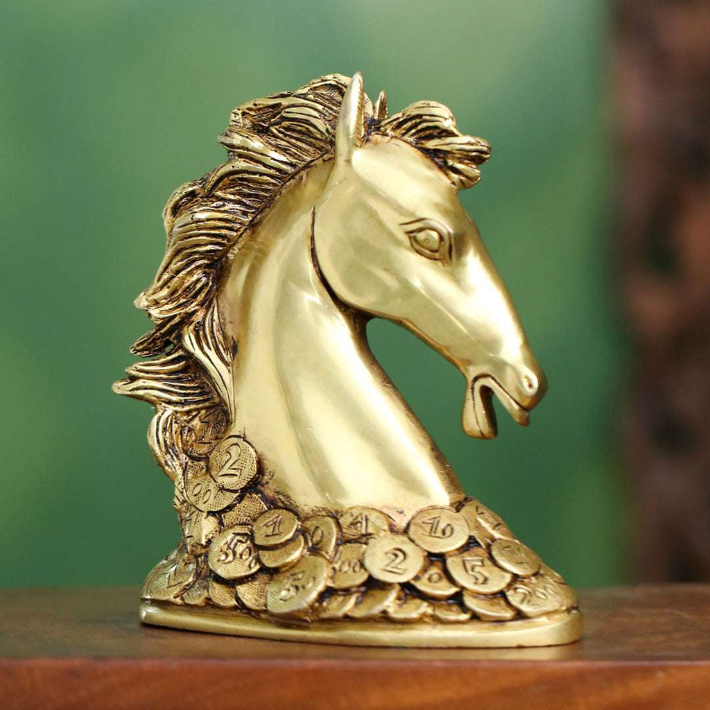 Brass Horse Head (7 Inch) Vedansh Craft