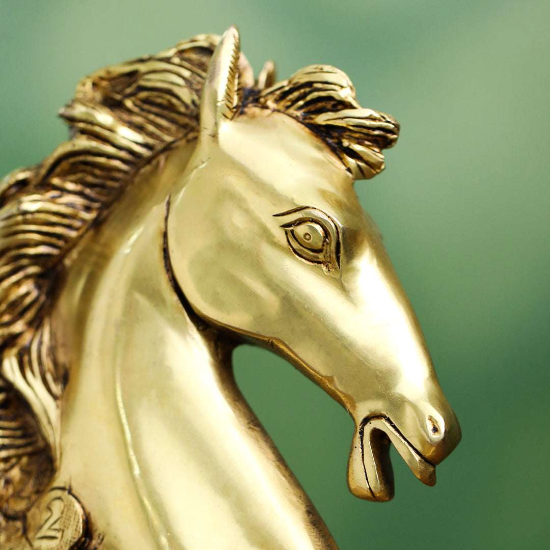 Brass Horse Head (7 Inch) Vedansh Craft