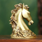 Brass Horse Head (7 Inch) Vedansh Craft