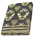TUNI MANI Govindaraja Blanket 100% Cotton | Heart Design | Double Cloth Chennimalai Bedsheet | Size : 60 X 90 (5' X 7.5'Feet) | Queen | (Pack Of 1) (Blue), 300 TC Kafalo