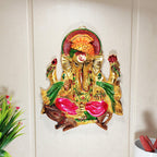 KridayKraft Metal Ganesha ji Statue,Ganpati Wall Hanging Sculpture Lord Ganesh Idol Lucky Feng Shui Wall Decor Your Home, Office,Religious Gift Article Decorative,Showpiece Figurines.